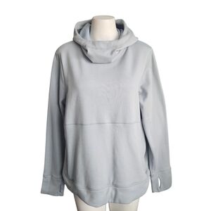 Sweaty Betty Galvanise Running Hoodie Fleece + Wool, Mirage Green, Sz XL